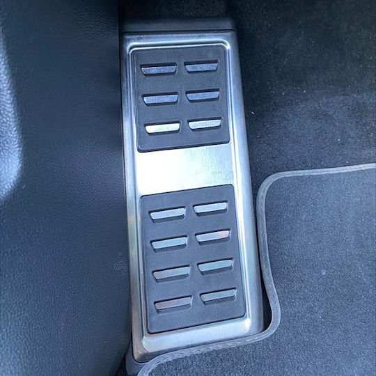 Carner Сет Педали Неплъзгащи се за автомобил Ауди A1 8X / A3 8V / TT 8S / Q2 / Seat Leon 5F / VW Golf 7 / Passat B8 / Tiguan / Touran 2016+ Автоматично Алуминий Сребрист 3бр
