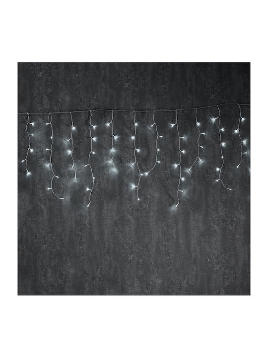 144 Lights LED 3m. x 6cm Cold White type Rain 1pcs