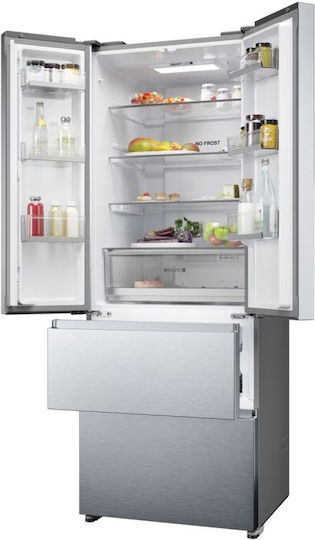 Haier Ψυγείο Ντουλάπα 446lt NoFrost Υ190xΠ70xΒ67.5εκ. Inox HFR5719ENMG
