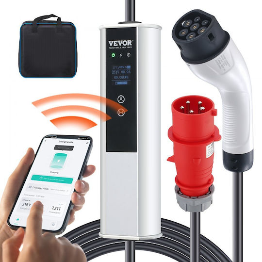 Vevor Electric Car Single Phase Charging Station Cable 7.5m Type 2 - Type 1 OGBXC22KWWIFIBZL1V2