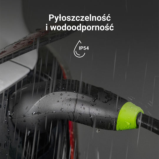 Green Cell Καλώδιο Φόρτισης Τριφασικό 7m Type 2 - Type 2 EVKABGC04