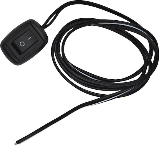 On Off Switch Black Snap Switch On Cable 12-24v