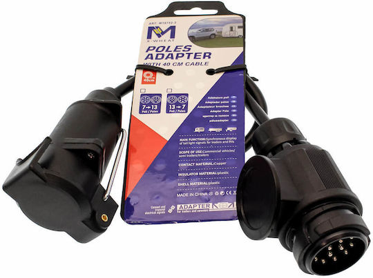Towbar Adapter 13 7 Plug Cable 40 cm W16752-4