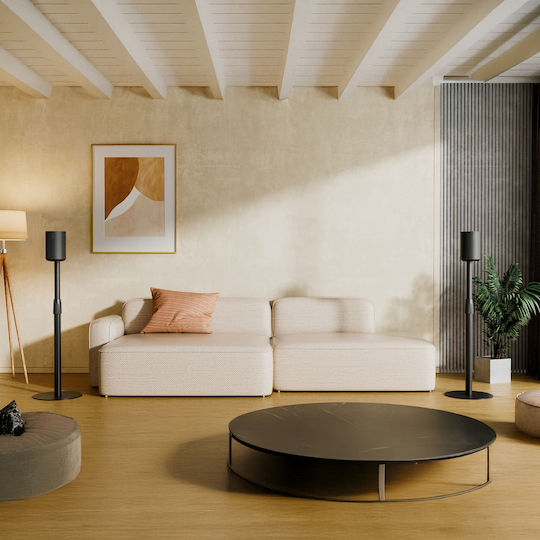 Maclean Energy Speaker Stands Sonos in Black Color