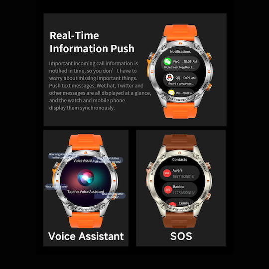 Smartwatch Microwear G100 GPS Brown