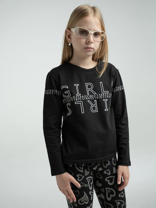 Kinder-Set mit Leggings Winter 2Stück Black