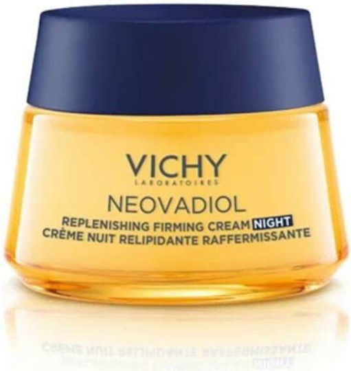 Vichy Neovadiol Replenishing Firming Cremă de Față de Noapte pentru Hidratare, Anti-îmbătrânire și Tonifiere cu Acid Hialuronic 50ml