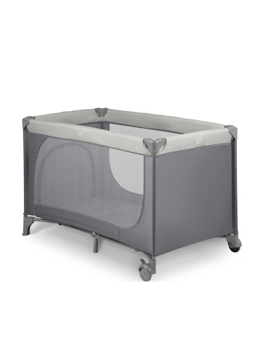 Ricokids RK-240 Παρκοκρέβατο με Στρώμα Γκρι 125x65cm