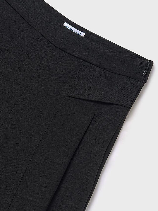 Kinder Schlaghose Stoff Schwarz