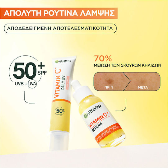 Garnier Skinactive Vitamin C Glow Booster Προσώπου με Βιταμίνη C & Νιασιναμίδη για Λάμψη & Πανάδες 30ml