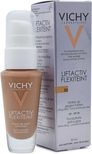 Vichy Liftactiv Flexiteint SPF20 Liquid Foundation 35 Sand 30ml