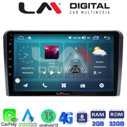LM Digital Автомобилна Аудио Система (Блутут/USB/WiFi/GPS/Apple-Carplay/Android-Auto) с Екран 9"