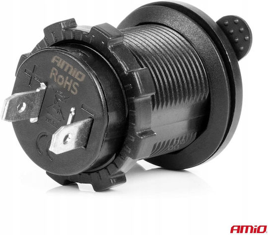 AMiO Αντάπτορας Αναπτήρα Αυτοκινήτου 12V - 24V