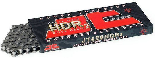 Jt 420 Hdr Reinforced Chain 140 Links Non-O-Ring Black Yamaha Tzr 50 2007-2014