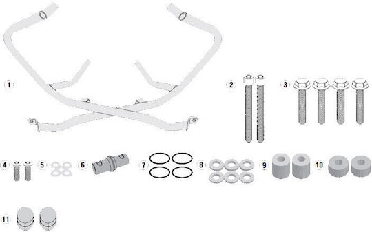 Apărători motor Kappa Honda X-ADV 750 17-23 KN1156