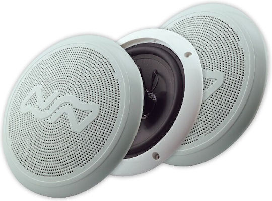 Nuova Rade Set Marine-Lautsprecher Wasserdicht mit 100W RMS Weiß
