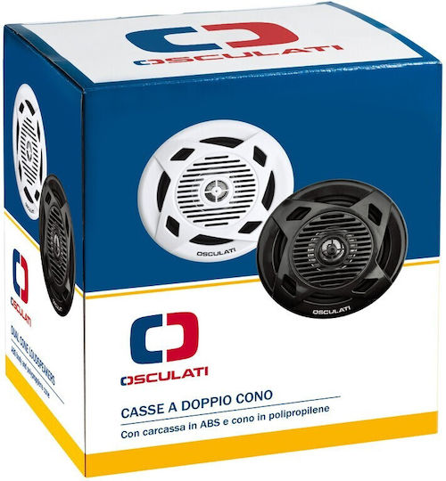 Osculati Сет Морски Говорители Водоустойчиви 4" с 60W RMS Бял