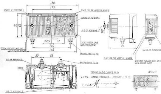 WAS Trailer Lights Set 24V 1Stück