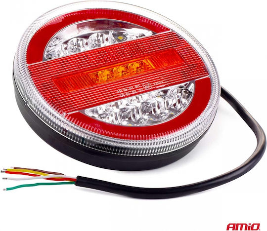 AMiO Φως Τρέιλερ LED Αδιάβροχο RCL-07-LR με Βίδες 10 - 30V 1τμχ