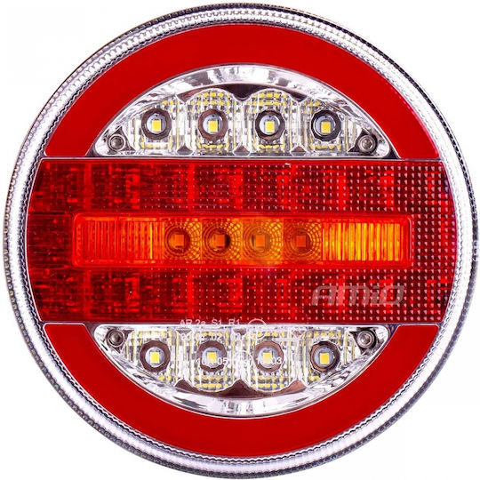 AMiO Φως Τρέιλερ LED Αδιάβροχο RCL-07-LR με Βίδες 10 - 30V 1τμχ