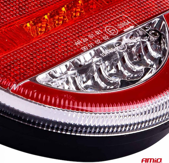 AMiO Φως Τρέιλερ LED Αδιάβροχο RCL-07-LR με Βίδες 10 - 30V 1τμχ
