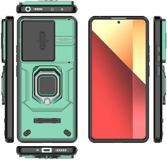 Sliding Camshield Back Cover Plastic Verde (Redmi Note 14S)