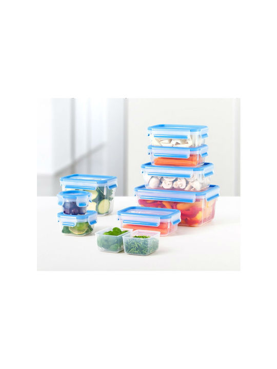 Tefal Microwave Plastic Lunch Box Clip & Close Blue 1750ml