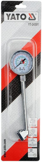 Yato Analog Tire Pressure Gauge 220 psi