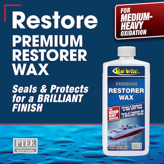 Star Brite Premium Restorer Wax Κερί Αποκατάστασης 500ml