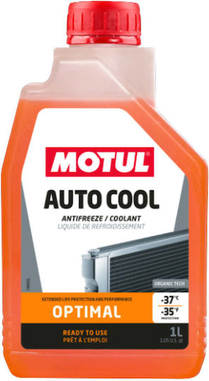 Motul Inugel Optimal Αντιψυκτικό Παραφλού Ψυγείου Αυτοκινήτου G12 -37°C Πορτοκαλί Χρώμα 1lt