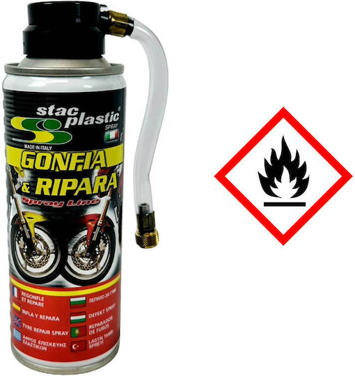 Stac Plastic Spumă Pentru Repararea Anvelopelor Pentru Motocicletă 200ml
