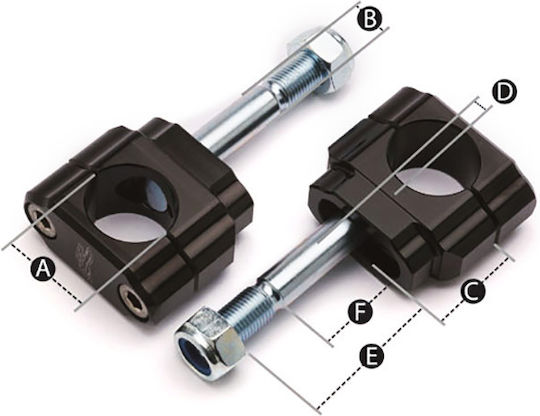 Renthal Suport ghidon motocicletă Ridicator ghidon 28.6mm 5mm