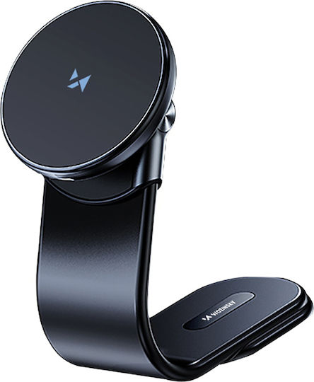 Wozinsky Car Mobile Mount with Magnet and Wireless Charging MagSafe Black