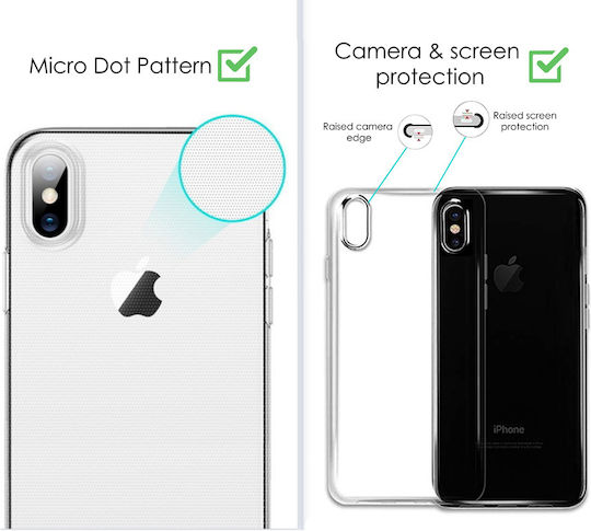 Powertech Back Cover Silicon 1mm Transparent (Galaxy S10e)