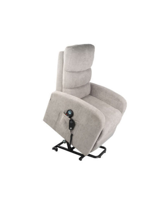 Πολυθρόνα Relax Massage με Υποπόδιο Γκρι 70x73x110cm