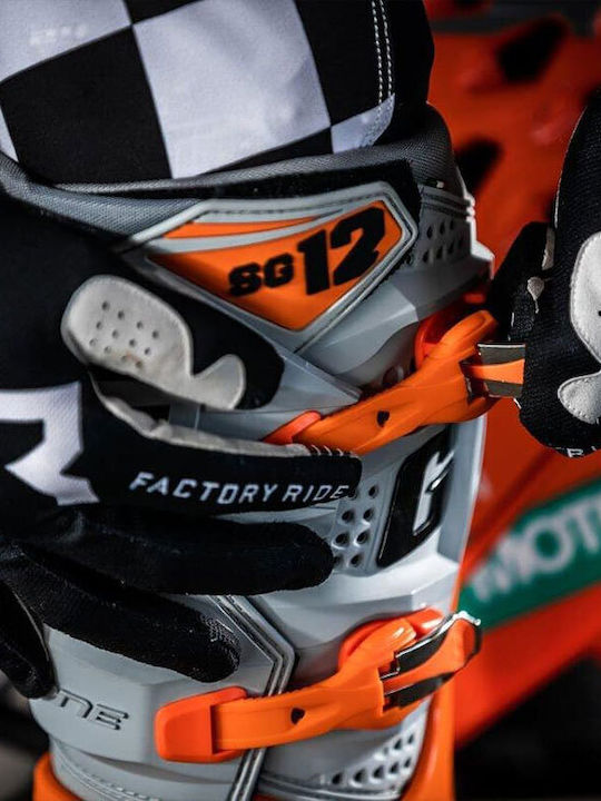 Gaerne MX SG12 Orange/Grey/White