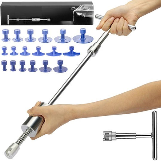 Set Reparare Îndoituri Idealstore Îndoituri Lovituri Deteriorări Grindină Vandalism Fără Afectarea Vopselei 18 Ventuze Efect Imediat