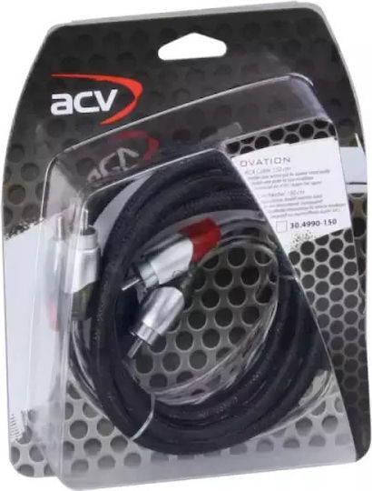 Acv Rca Cable 30.4990-150 2 Channels 150 Cm