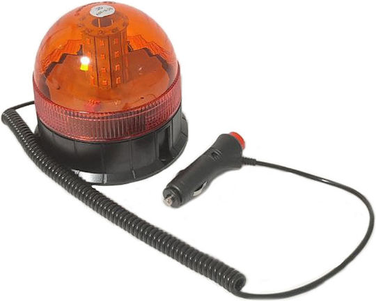 Car Beacon LED 12V 14cm with Orange Lighting