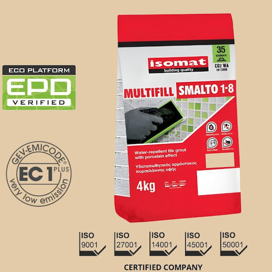 Isomat Multifill Smalto 1-8 Tile Joint Filler Water / Resinous / Flexible 16 Aura Open 4kg