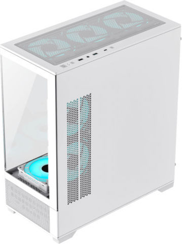 GameMax Vista AW Gaming Midi Tower Κουτί Υπολογιστή με Πλαϊνό Παράθυρο Λευκό