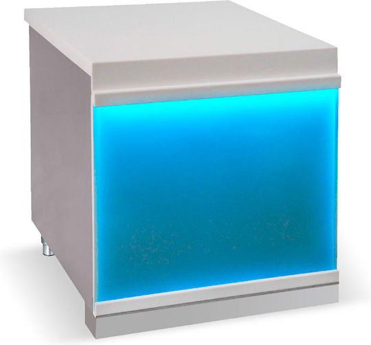 Bambas Frost CTF 150 Corian Frost Glass Ghișeu de Casierie 150x90x85cm Transparent