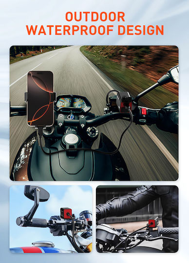 Ldnio Încărcător pentru Motocicletă cu Porturi: 1xUSB & 1xType-C