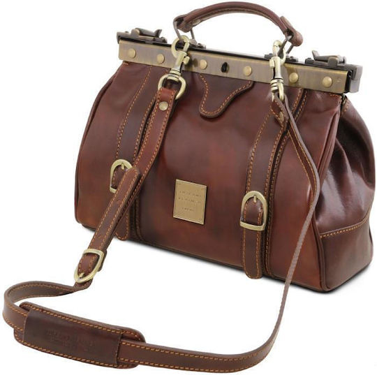 Tuscany Leather Δερμάτινη Ιατρική Τσάντα Mona Lisa σε Καφέ Χρώμα Brown