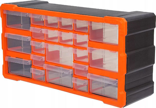 Tactix Συρταριέρα Εργαλείων Plastic 22 Compartments W50xD16xH25cm