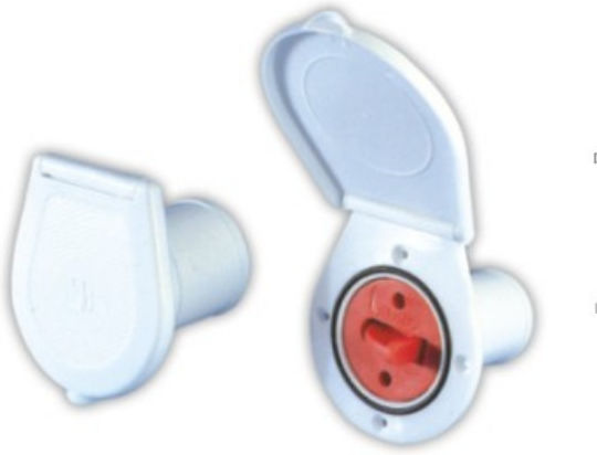 Lalizas Boat Hydraulic Spare Part Plastic Fuel Deck Filler Cap with Flip Top Lid 38mm 1½”