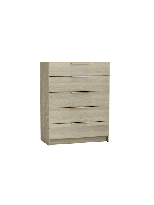 Chest of Drawers Wooden Drawer with 5 Drawers 80x40x102cm E758,2
