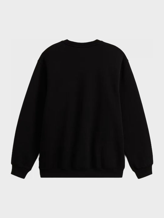 Left Chest Logo Ii Crew Neck Sweatshirt Black