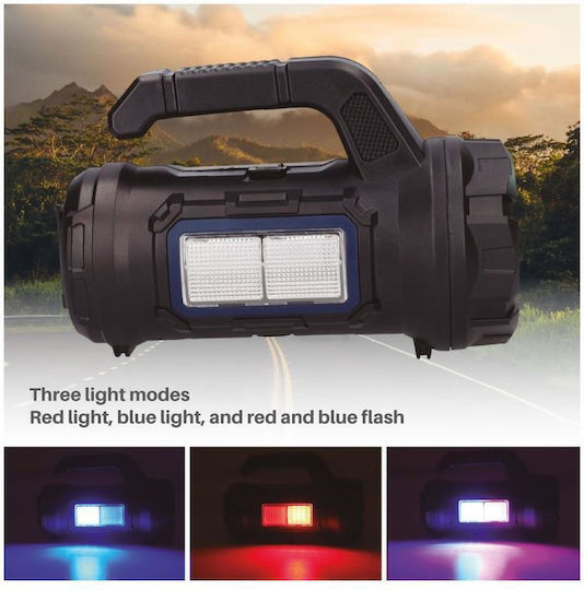 GSC Lumină de lucru și de sit, cu baterie Lanternă LED cu Luminozitate Maximă 400lm Negru