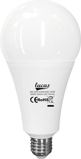 Lucas LED Bulb 20W for Socket E27 and Shape A60 Warm White 1700lm